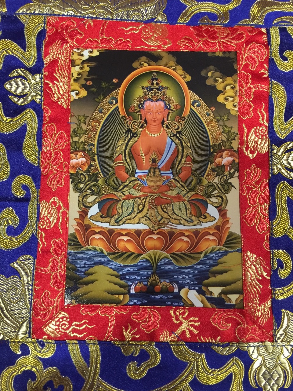 Tibetan Small Picture Amitayus Thangka 