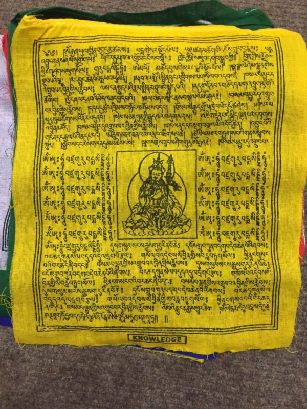 Tibetan Buddhist Pure Cotton Prayer Flag / 25 Leaves Large Size Flags