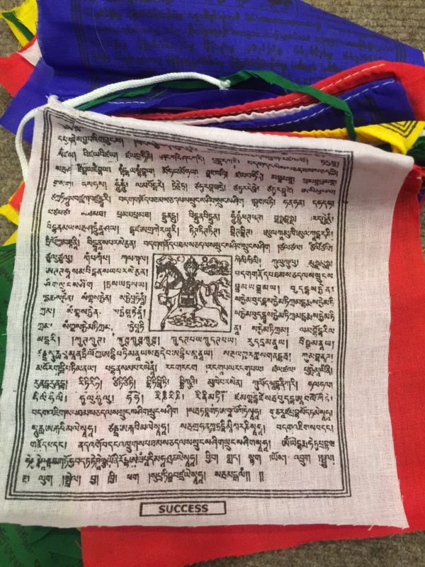 Tibetan Buddhist Pure Cotton Prayer Flag / 25 Leaves Large Size Flags