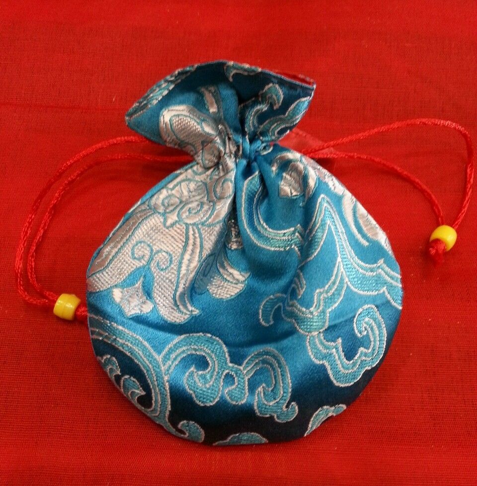 Tibetan Silk Mala & Jewelry Bag / Pouches 6pc Set